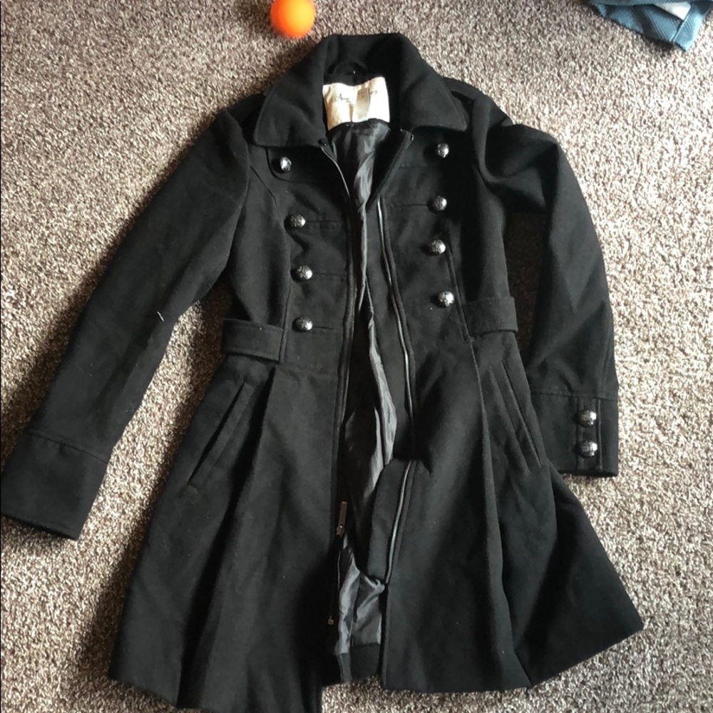 Black pea coat